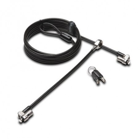 Kensington Twin MicroSaver 2.0 cavo di sicurezza Carbonio, Argento (K65099L)
