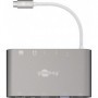 Goobay 62113 hub di interfaccia USB 3.2 Gen 1 (3.1 Gen 1) Type-C 5000 Mbit/s Argento (62113)