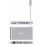 Goobay 62113 hub di interfaccia USB 3.2 Gen 1 (3.1 Gen 1) Type-C 5000 Mbit/s Argento (62113)