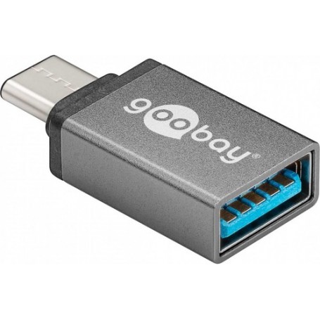 Goobay 56621 adattatore per inversione del genere dei cavi USB-C USB 3.0 female (Type A) Grigio (56621)