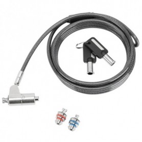 Targus ASP85GL cavo di sicurezza Argento 2 m (ASP85GL)