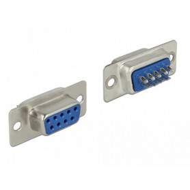 DeLOCK 65882 cavo di collegamento Sub-D 9 pin Blu, Argento (65882)
