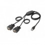 Digitus USB 2.0 - 2x RS-232 cavo seriale Nero 1,5 m (DA-70158)