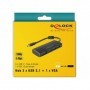 DeLOCK 63932 hub di interfaccia USB 3.2 Gen 1 (3.1 Gen 1) Type-C 5000 Mbit/s Nero (63932)
