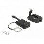 DeLOCK 63940 cavo e adattatore video 0,03 m USB tipo-C DisplayPort Nero (63940)