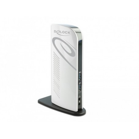DeLOCK 87771 replicatore di porte e docking station per notebook Cablato Nero, Bianco (87771)