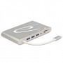 DeLOCK 87298 hub di interfaccia USB 3.2 Gen 1 (3.1 Gen 1) Type-C 1000 Mbit/s Argento (87298)