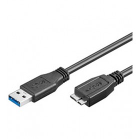 Goobay 1m USB 3.0 A/micro-B cavo USB USB A Micro-USB B Nero (95169)