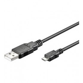 Goobay USB micro-B 300, 3m cavo USB Micro-USB B USB A Nero (93920)