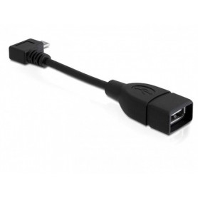 DeLOCK 83104 cavo USB 0,11 m USB 2.0 Micro-USB B USB A Nero (83104)