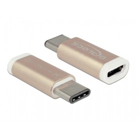 DeLOCK 65677 adattatore per inversione del genere dei cavi USB 2.0-C USB 2.0 Micro-B Rame (65677)