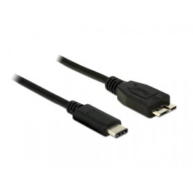 DeLOCK 1m USB 3.1 cavo USB USB 3.2 Gen 2 (3.1 Gen 2) USB C Micro-USB B Nero (83677)