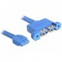 DeLOCK 82941 cavo USB 0,45 m USB 3.2 Gen 1 (3.1 Gen 1) Blu (82941)