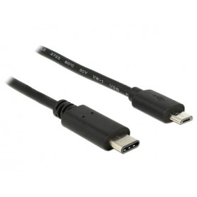 DeLOCK 83602 cavo USB 1 m USB 2.0 USB C Micro-USB B Nero (83602)