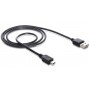 DeLOCK 3m USB 2.0 A - mini USB m/m cavo USB USB A Mini-USB A Nero (83364)