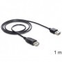 DeLOCK EASY-USB 2.0-A - USB 2.0-A, 1m cavo USB USB A Nero (83370)