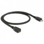 DeLOCK 0.5m USB 2.0 cavo USB 0,5 m Micro-USB B Nero (83567)