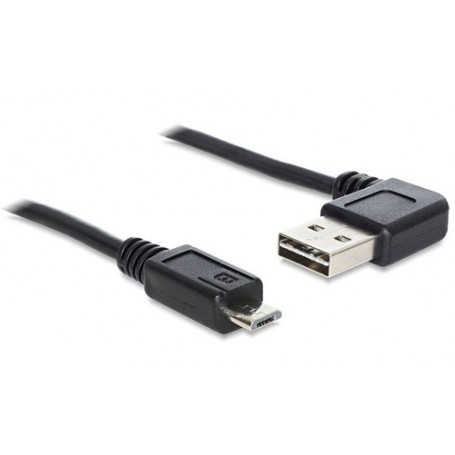 DeLOCK 1m USB 2.0 A - micro-B m/m cavo USB USB A Micro-USB B Nero (83382)