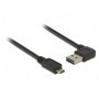 DeLOCK 0.5m, USB2.0-A/USB2.0 Micro-B cavo USB 0,5 m USB A Micro-USB B Nero (85164)