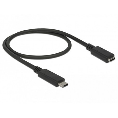 DeLOCK 85532 cavo USB 0,5 m USB 3.2 Gen 1 (3.1 Gen 1) USB C Nero (85532)