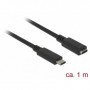 DeLOCK 85533 cavo USB 1 m USB 3.2 Gen 1 (3.1 Gen 1) USB C Nero (85533)