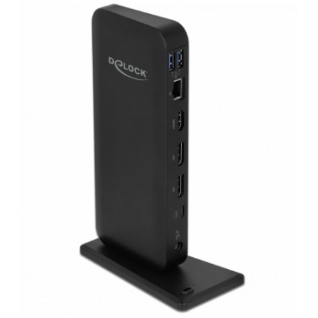 DeLOCK 87746 replicatore di porte e docking station per notebook Cablato Nero (87746)
