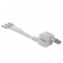 DeLOCK 85850 cavo USB 0,98 m USB 2.0 USB A USB C/Micro-USB B/Lightning Argento, Bianco (85850)