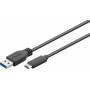 Goobay USB A/USB C, 1 m cavo USB USB 3.2 Gen 1 (3.1 Gen 1) Nero (67890)