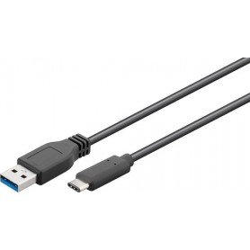 Goobay Kabel / Adapter cavo USB 3 m USB 3.2 Gen 1 (3.1 Gen 1) USB A USB C Nero (73141)
