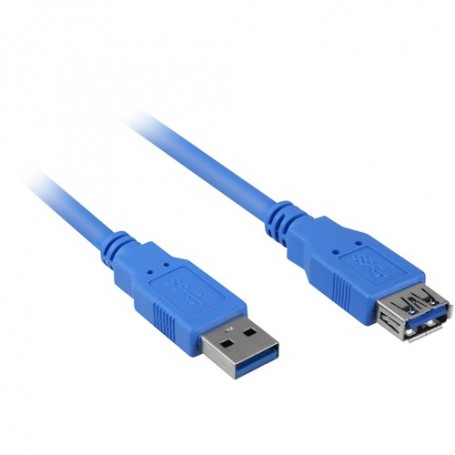 Sharkoon USB 3.0 MF cavo USB 3 m Blu (4044951010899)