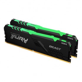 Kingston Technology FURY Beast RGB memoria 16 GB 2 x 8 GB DDR4 3200 MHz (KF432C16BBAK2/16)