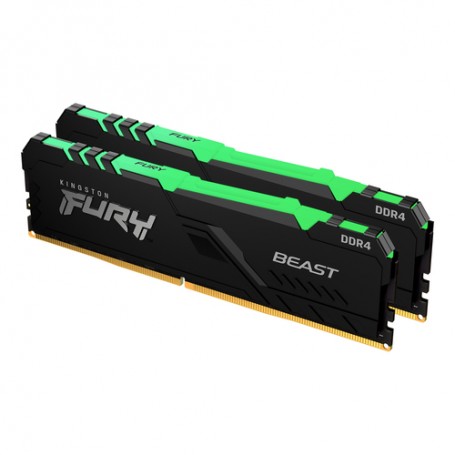 Kingston Technology FURY Beast RGB memoria 16 GB 2 x 8 GB DDR4 3200 MHz (KF432C16BBAK2/16)