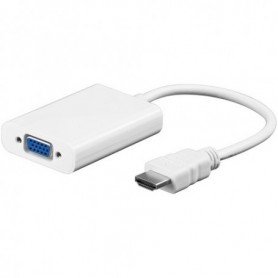 Goobay HDMI - VGA/3.5mm, M/F VGA + 3.5mm Bianco (51758)