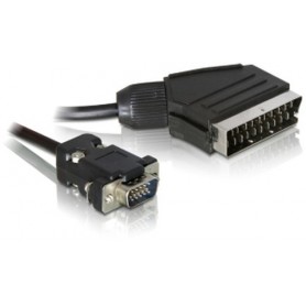 DeLOCK 65028 cavo e adattatore video 2 m SCART (21-pin) VGA (D-Sub) Nero (65028)