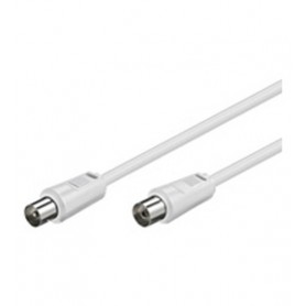 Goobay Coaxial cable, 10m cavo coassiale Bianco (11514)