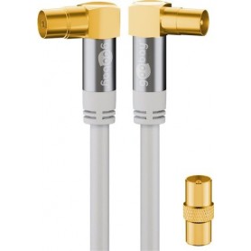 Wentronic 70422 cavo coassiale 5 m Bianco (70422)
