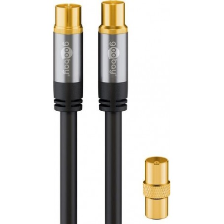 Wentronic 70346 cavo coassiale 1 m Nero (70346)