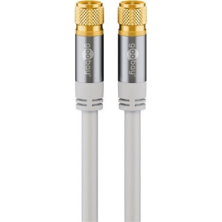 Wentronic 70606 cavo coassiale 3 m F Bianco (70606)