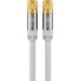 Wentronic 70644 cavo coassiale 5 m F Bianco (70644)