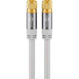 Wentronic 70653 cavo coassiale 10 m F Bianco (70653)