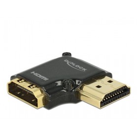 DeLOCK HDMI-A/HDMI-A, F/M, 90° Nero (65661)