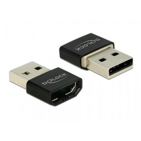 DeLOCK HDMI/USB-A adattatore grafico USB Nero, Argento (65680)
