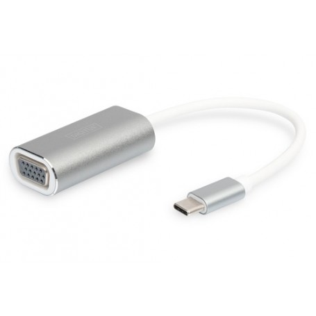Digitus DA-70837 cavo e adattatore video 0,2 m USB tipo-C VGA (D-Sub) Bianco (DA-70837)