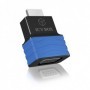 ICY BOX HDMI - VGA, M/F Nero, Blu (70544)