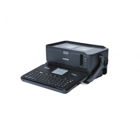 Brother PT-D800W stampante per etichette (CD) Trasferimento termico 360 x 360 DPI Con cavo e senza cavo TZe QWERTY (PTD800W)