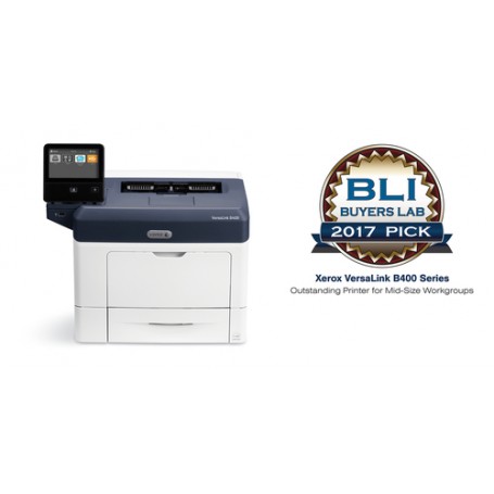 Xerox VersaLink B400 A4 45 ppm Fronte/retro venduto PS3 PCL5e/6 2 vassoi Totale 700 fogli (B400V_DN)