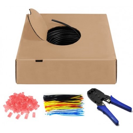 Goobay 55441 cavo di rete Nero 305 m Cat6 U/UTP (UTP) (55441)