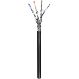 Goobay CAT 6 S/FTP 100m cavo di rete Nero Cat6 S/FTP (S-STP) (57195)