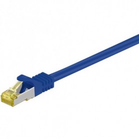 Goobay RJ-45 CAT7 0.25m cavo di rete Blu 0,25 m S/FTP (S-STP) (91565)