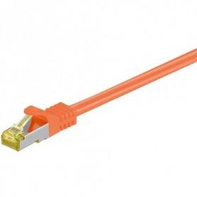 Goobay RJ-45 CAT7 1m cavo di rete Arancione S/FTP (S-STP) (91588)